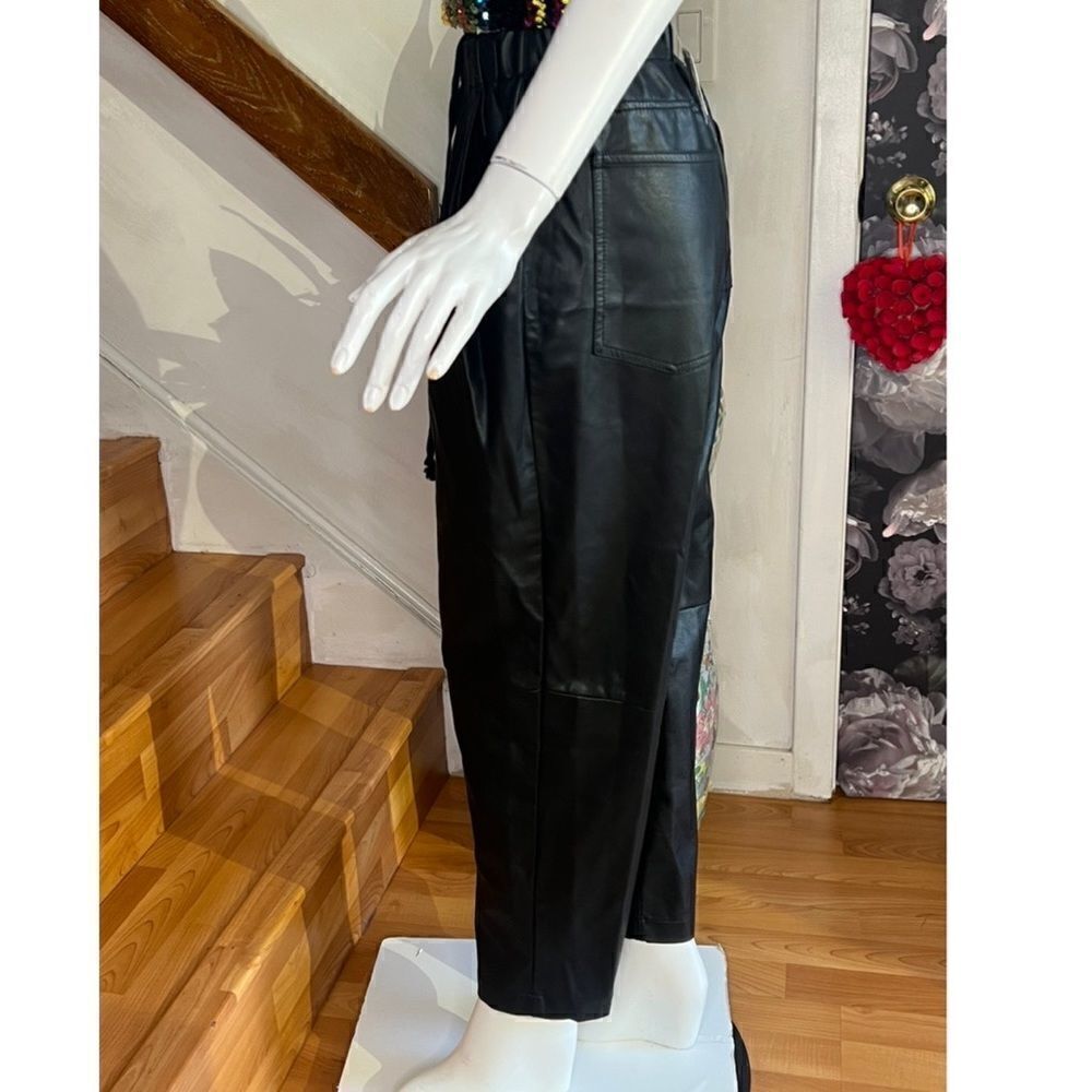 Free People Camille Solid Vegan Leather Pants - Picture 4 of 4